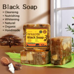 African Black Soap Handmade Organic Shea Butter - Image 2
